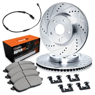 R1 Concepts WGXS1-63003 Brake Rotors - D/S - Silver W/ Sup Dty Pads